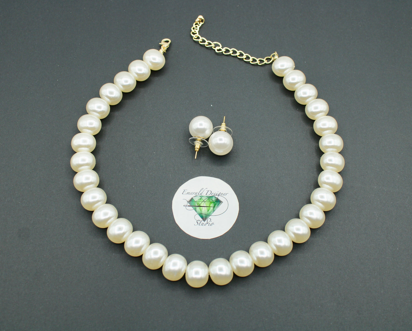 Faux Pearl Necklace Set - E1218
