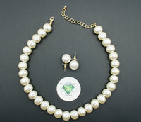 Faux Pearl Necklace Set - E1218