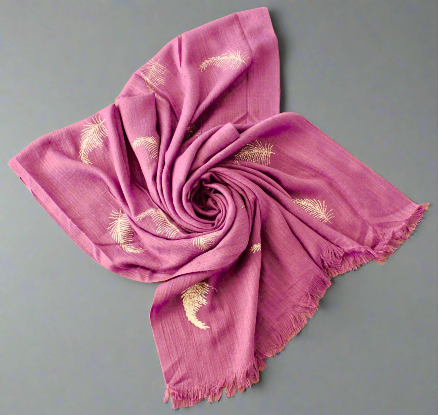 Lawn Hijab With Glitter Printing - E1364