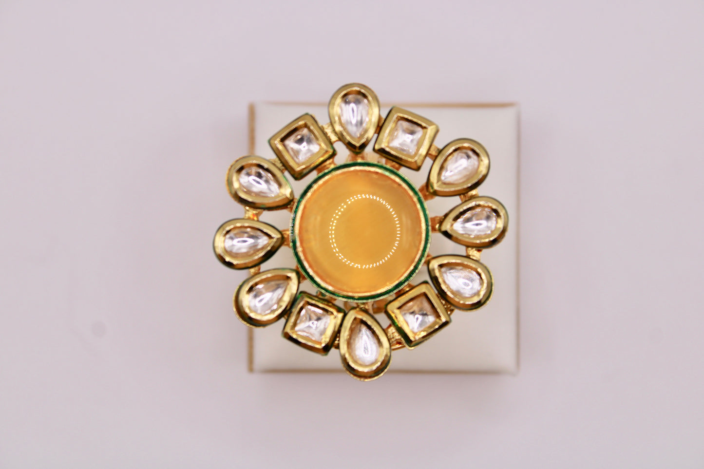 Kundan Cocktail Ring - E1174