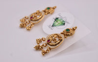 Rajwadi Meena Kundan Earrings - E1198