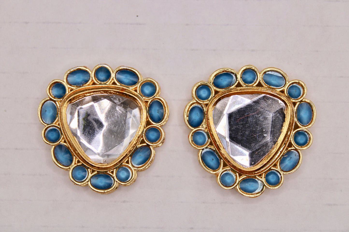Faux Kundan Studs -E3030