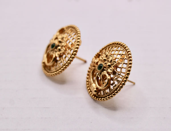 Rajwadi And Cubic Zirconia Studs - E1282