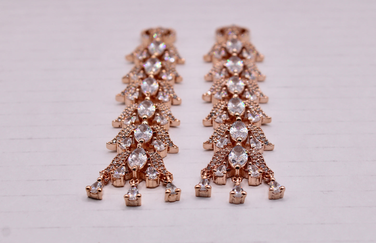 Elipse Halo Drop Earrings - E0110