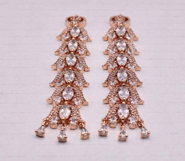 Elipse Halo Drop Earrings