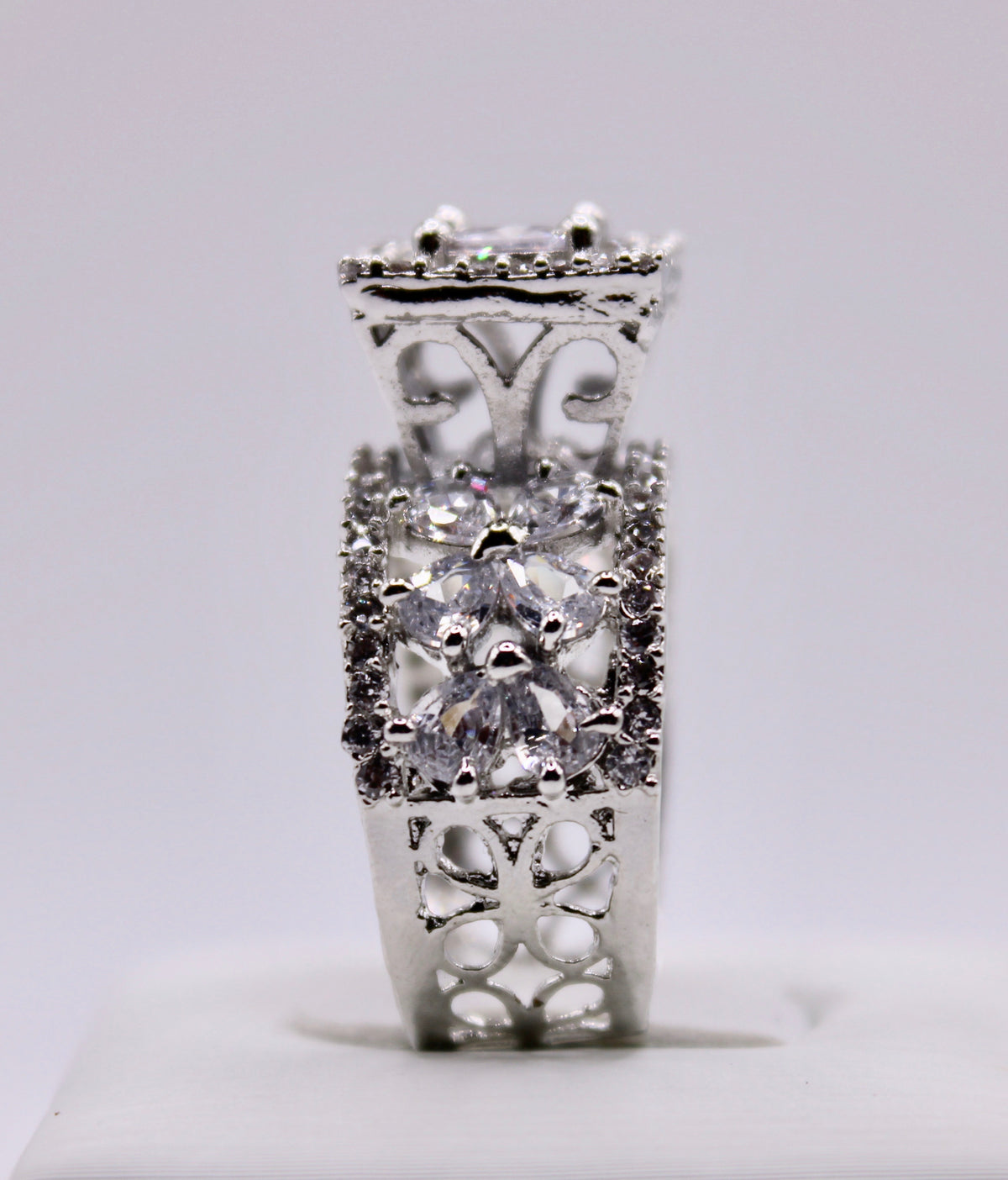 Cathedral Cubic Zirconia Ring - E1284