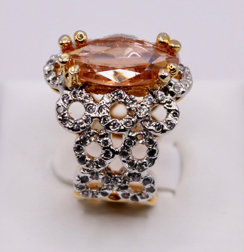 Cubic Zirconia Cocktail Ring - E1144