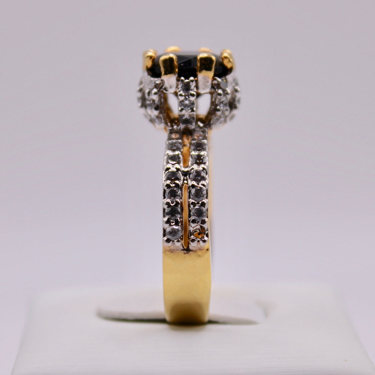 Cubic Zirconia Cathedral Ring - E1287