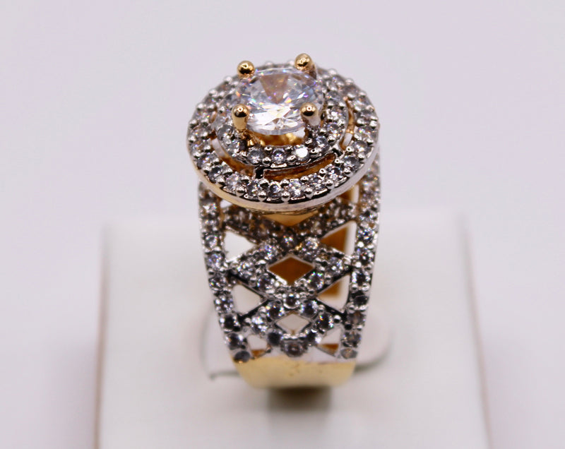Cathedral Cubic Zirconia Jadao Ring - E1194