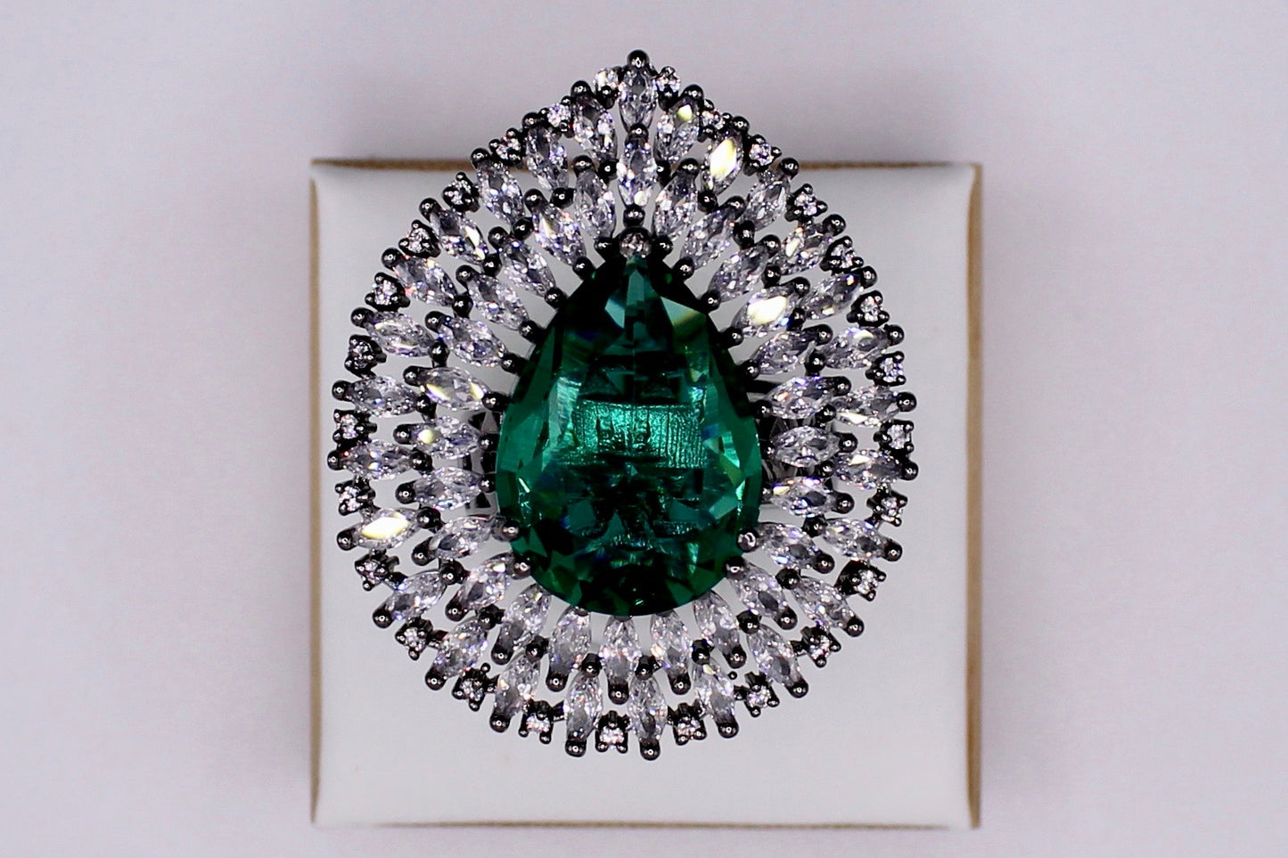 Cubic Zirconia Cocktail Ring - E1910