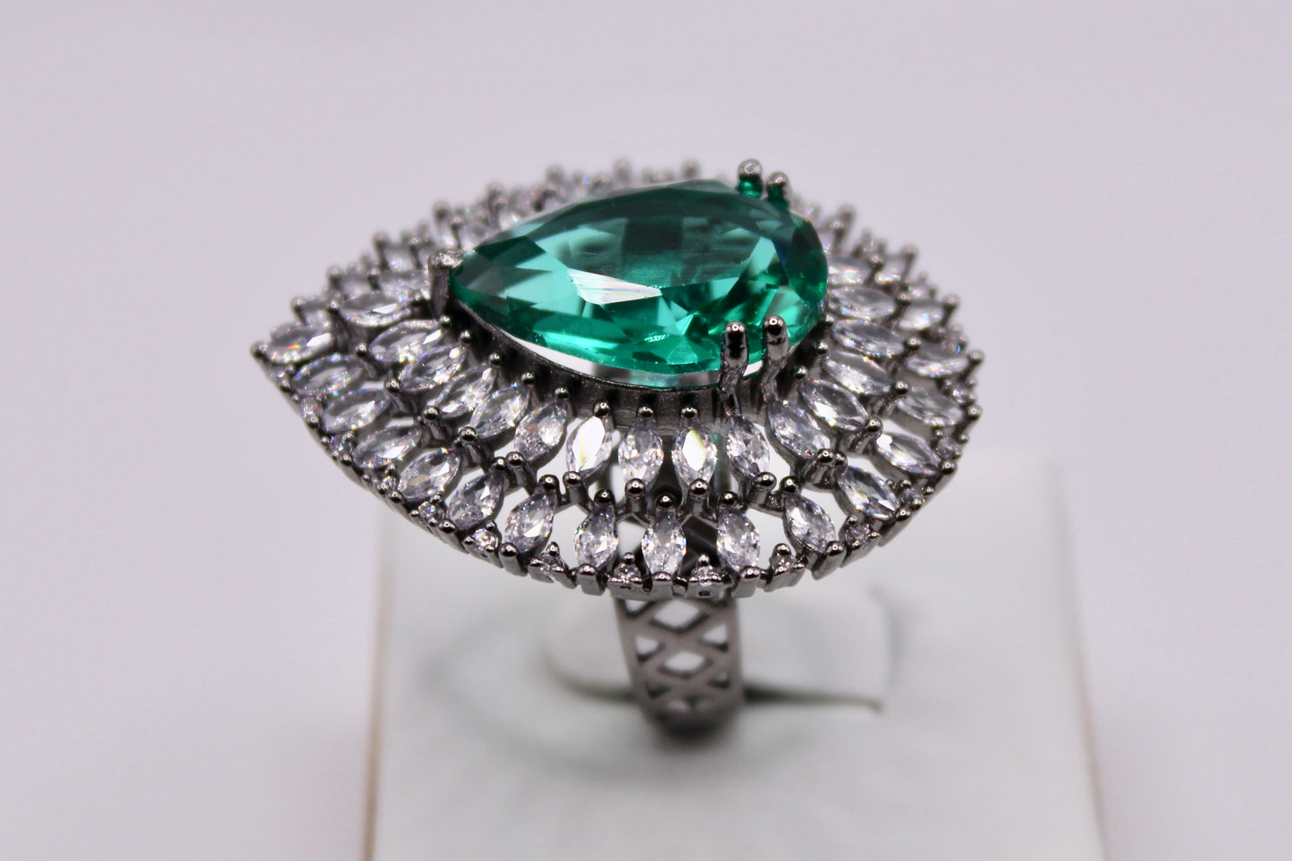 Cubic Zirconia Cocktail Ring - E1910