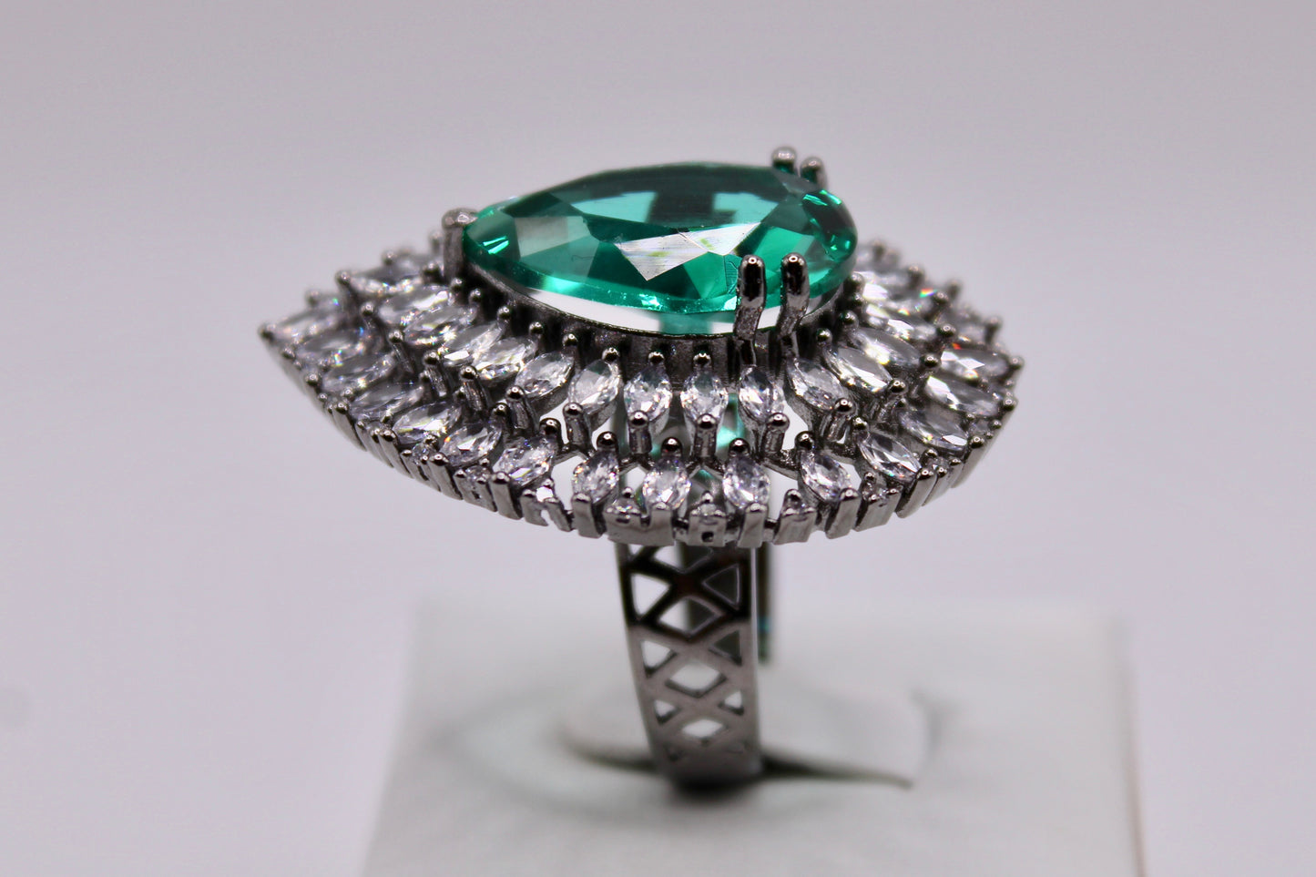 Cubic Zirconia Cocktail Ring - E1910