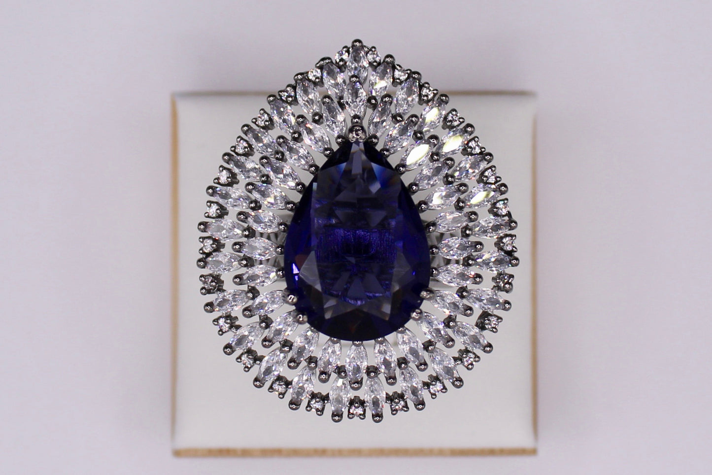 Cubic Zirconia Cocktail Ring - E1910