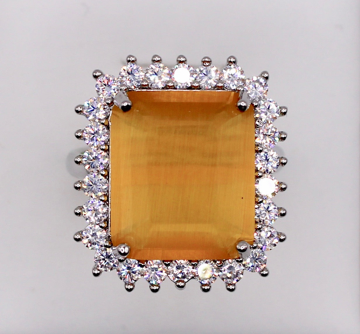 Cubic Zirconia Statement Ring - E802