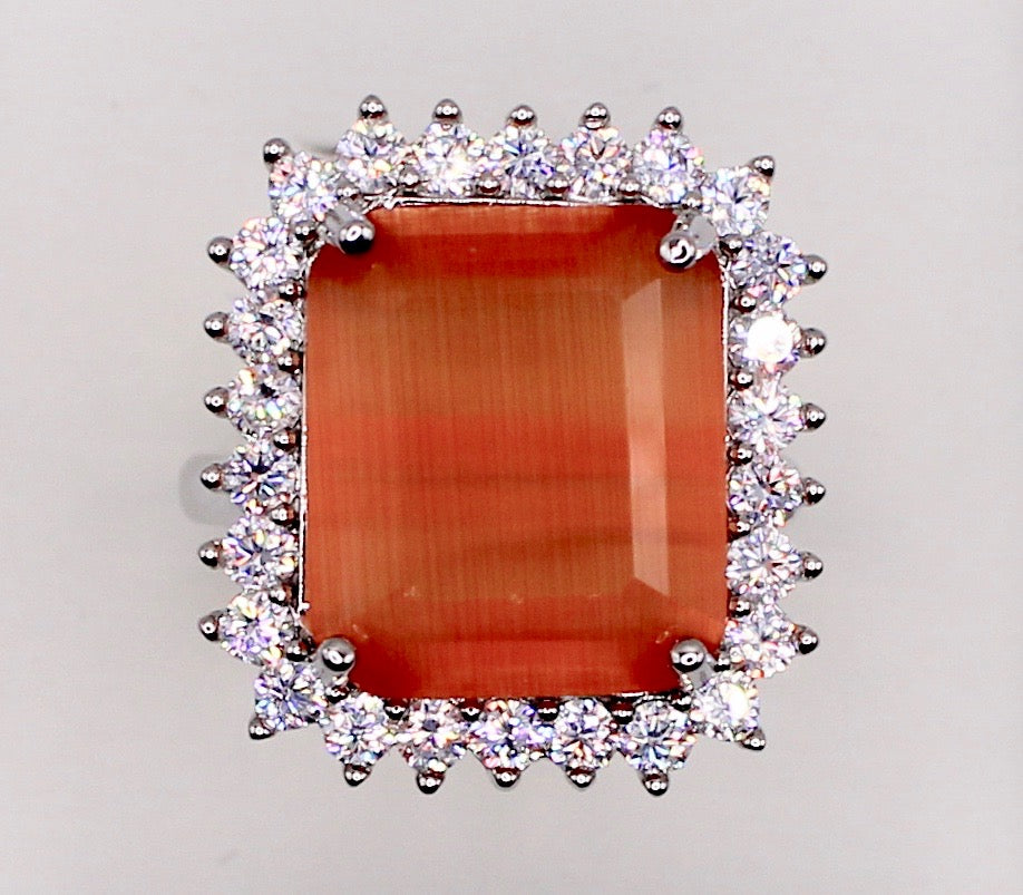 Cubic Zirconia Statement Ring - E802