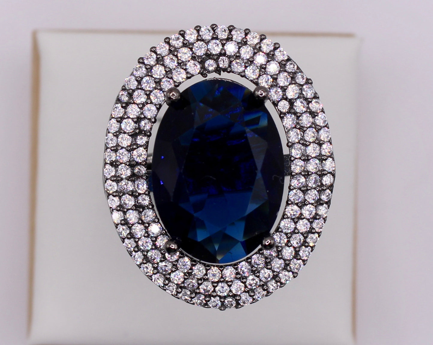 Oval-Cut Cubic Zirconia Ring - E836