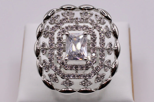 Cubic Zirconia Cocktail Ring - E1120