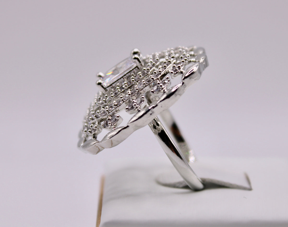 Cubic Zirconia Cocktail Ring - E1120