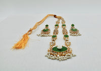 Fusion Crushed Stone and Kundan Maala Set - E1108