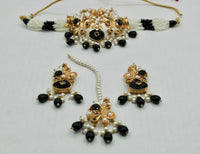 Fusion Crushed Stone and Kundan Choker Set - E1104