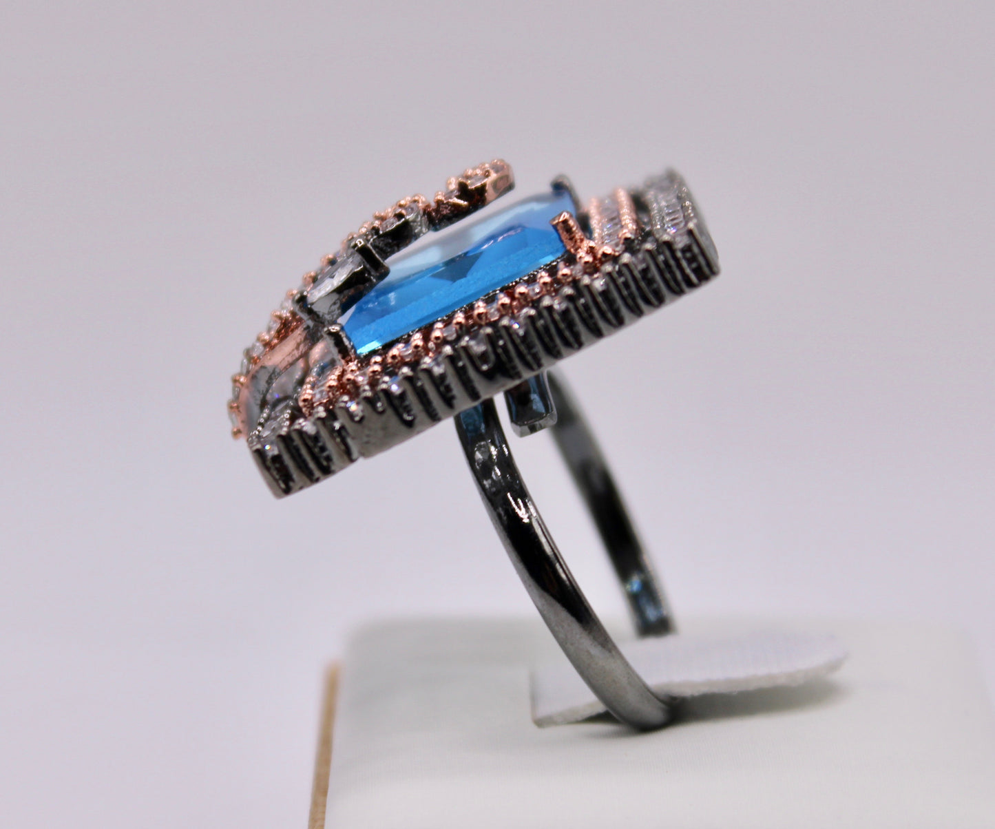 Princess-Cut Cubic Zirconia Cocktail Ring - E812