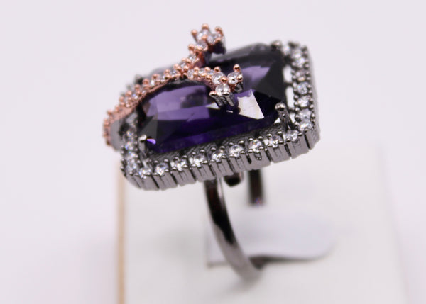 Cubic Zirconia Cocktail Ring - E804