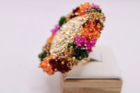 Gajra Detailed Statement Ring - E1167