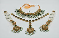 Faux Pearl and Semi Precious Gemstone Bridal Set - E1126