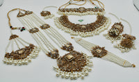 Faux Pearl and Cubic Zirconia Bridal Set - E1131